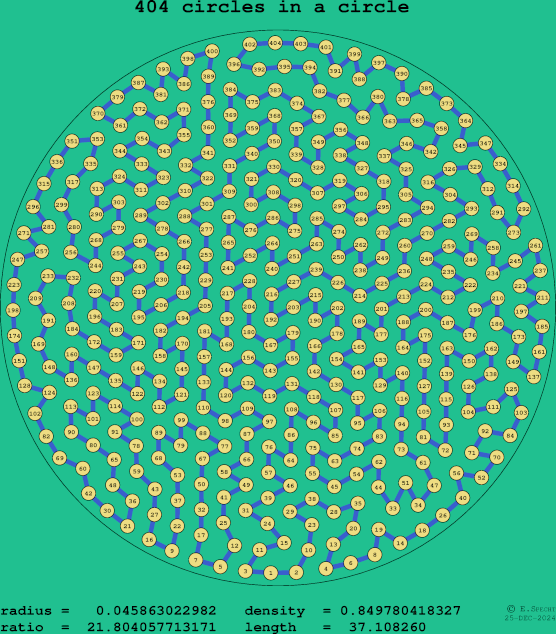 404 circles in a circle