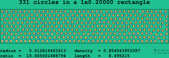 331 circles in a rectangle