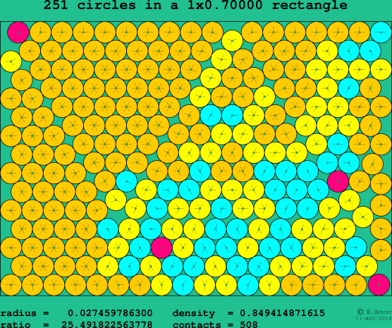 251 circles in a rectangle