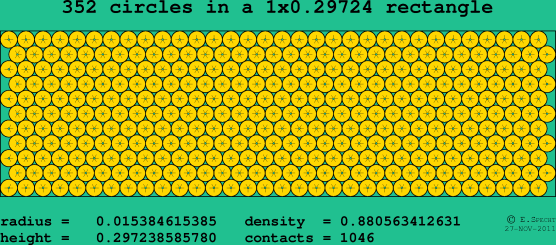 352 circles in a rectangle