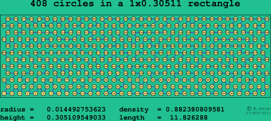 408 circles in a rectangle