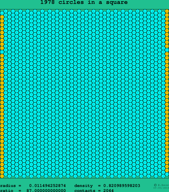 1978 circles in a square