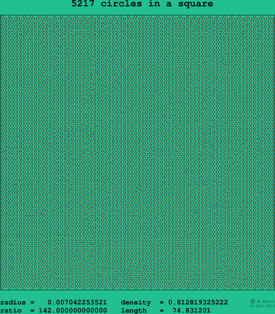5217 circles in a square