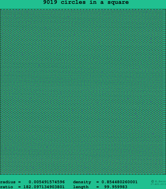9019 circles in a square