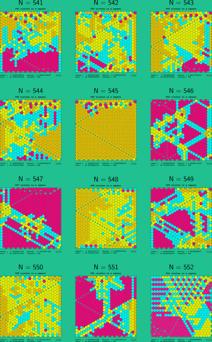 541-552 circles in a square