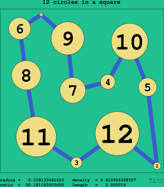 12 circles in a circle