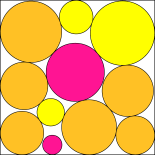 Circles in a square