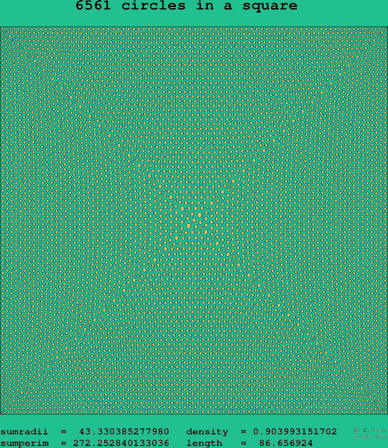 6561 circles in a square